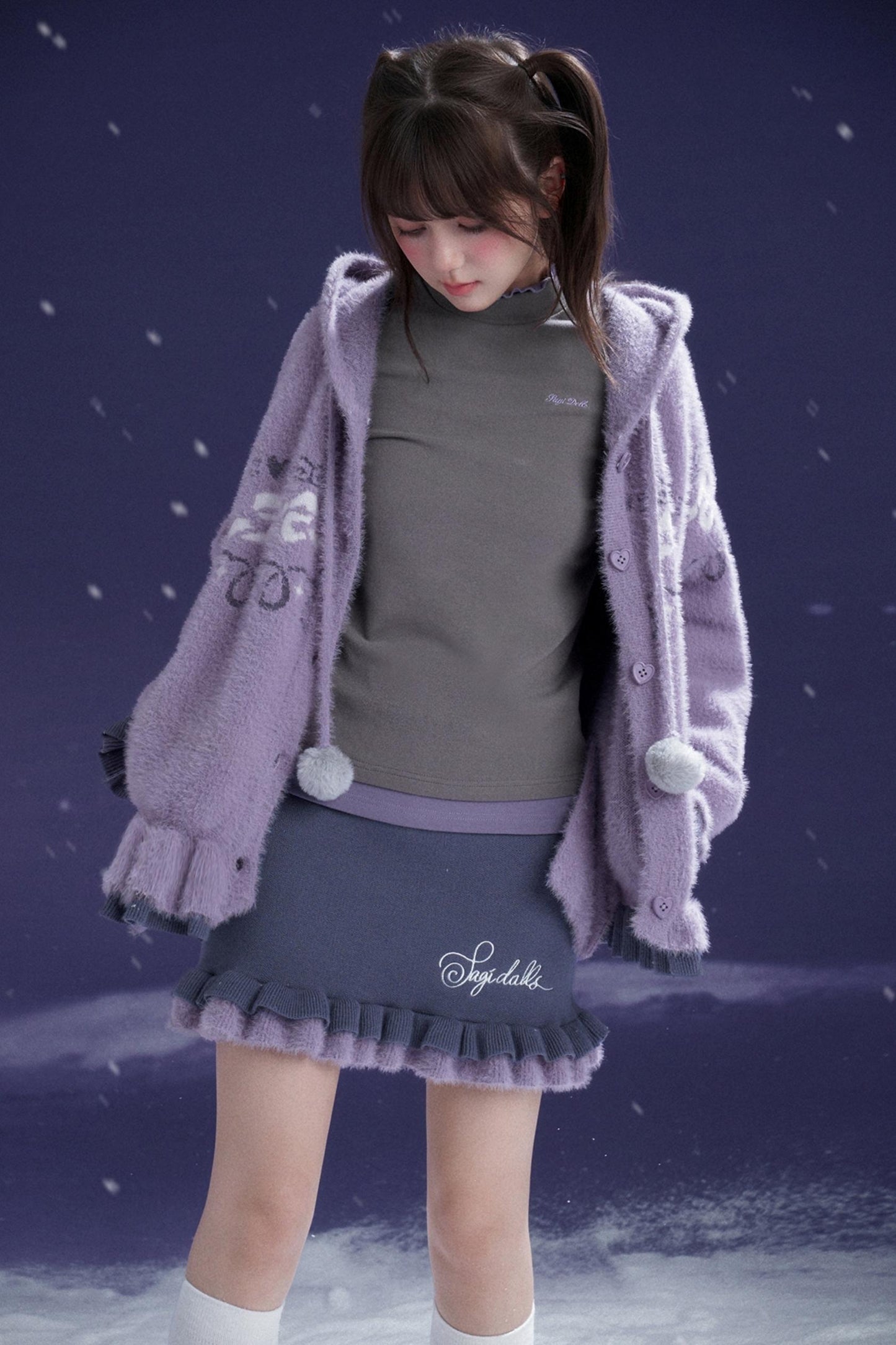 Fighting Spirit High-Neck Base T-Shirt