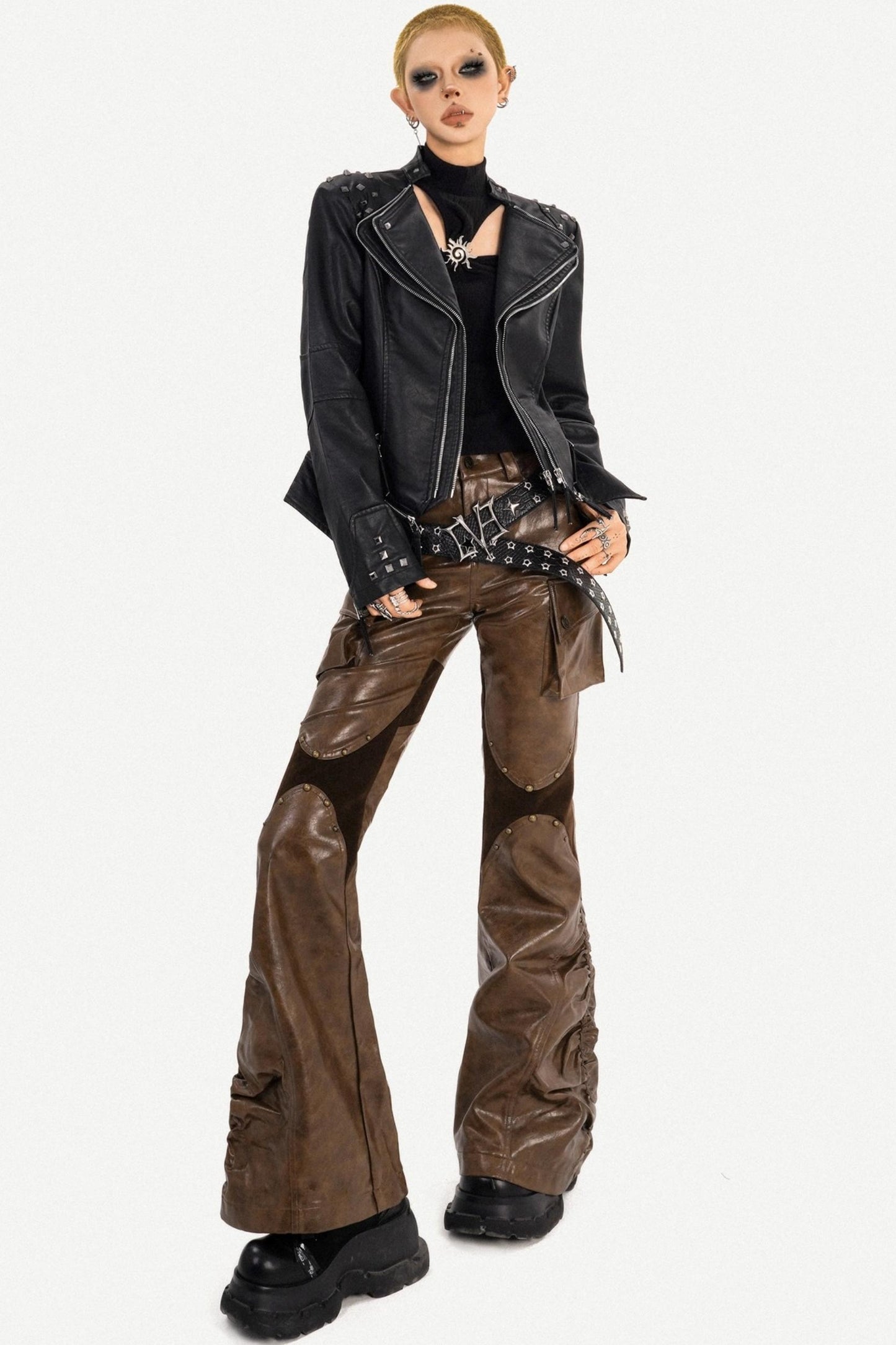 Retro Leather Biker Jacket