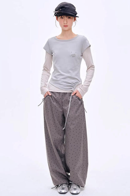 Sunlight Melody Polka Dot Jogger Pants