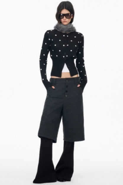 High-End Layered Bootcut Pants