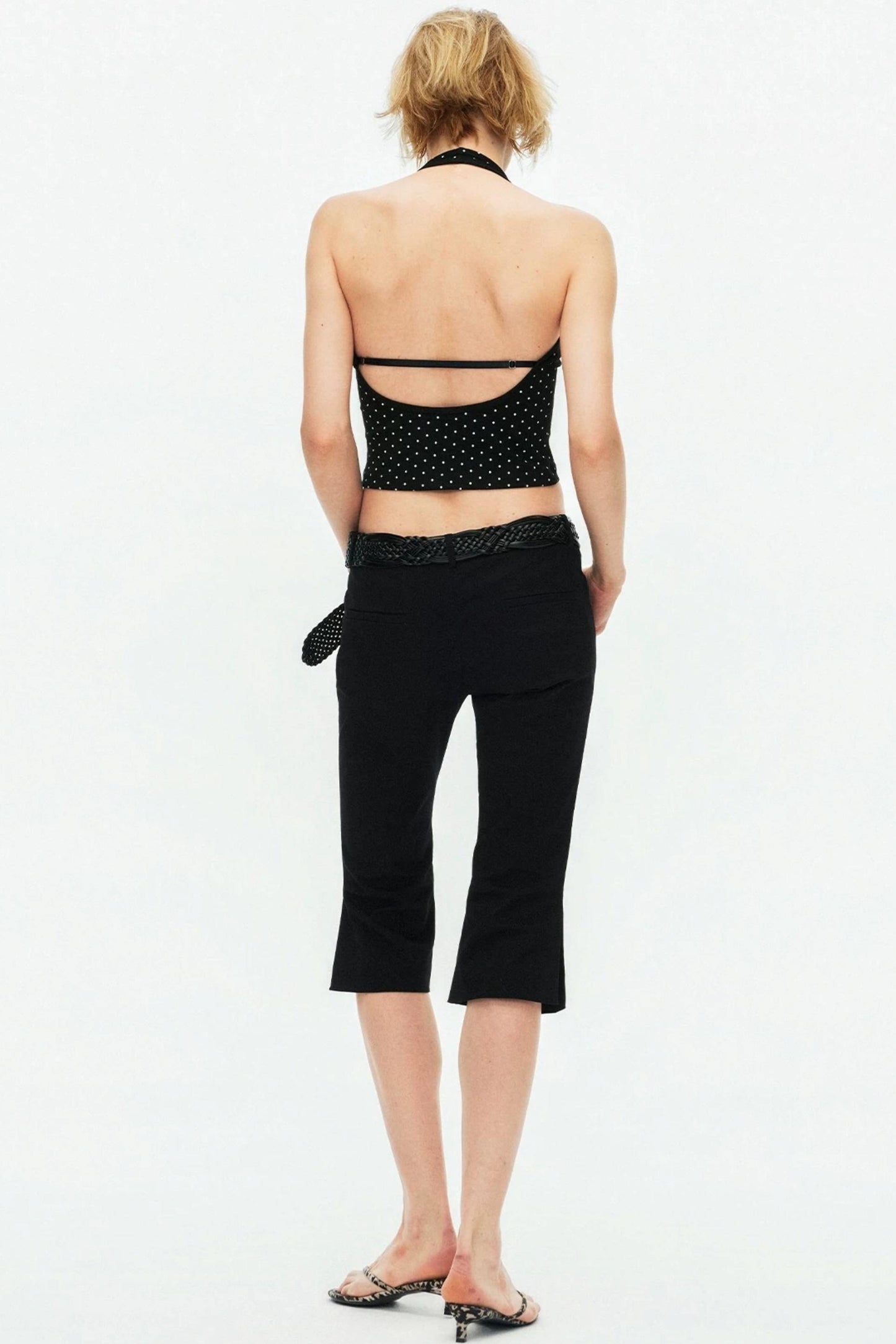 Color-Block Halter Camisole Top