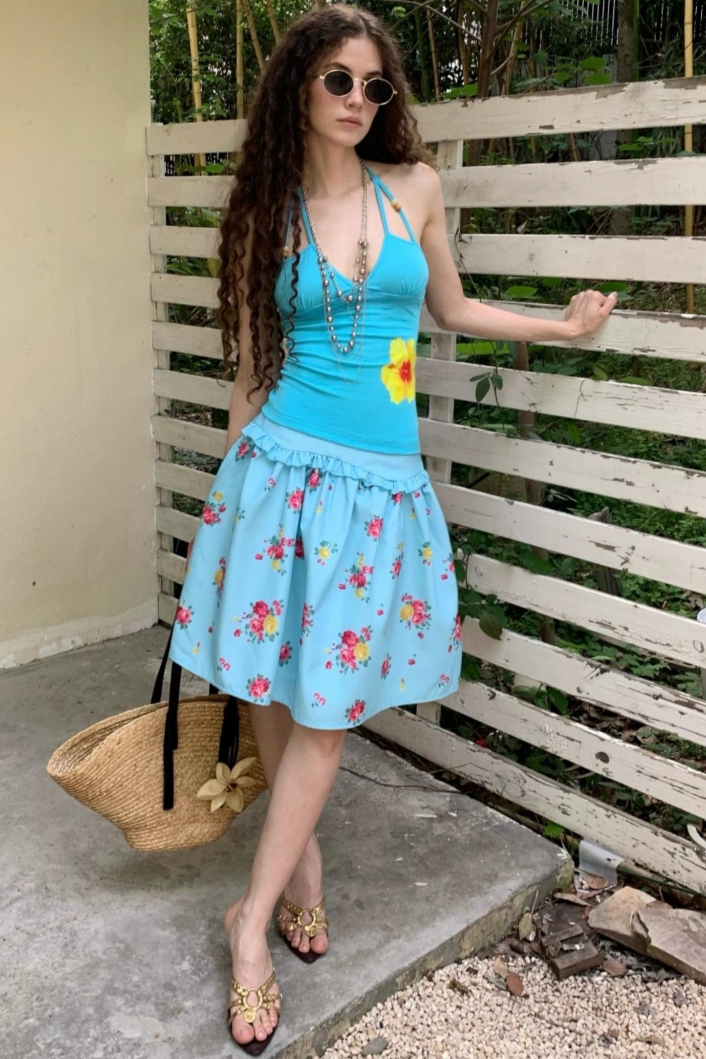 Sweet Floral Slim Camisole