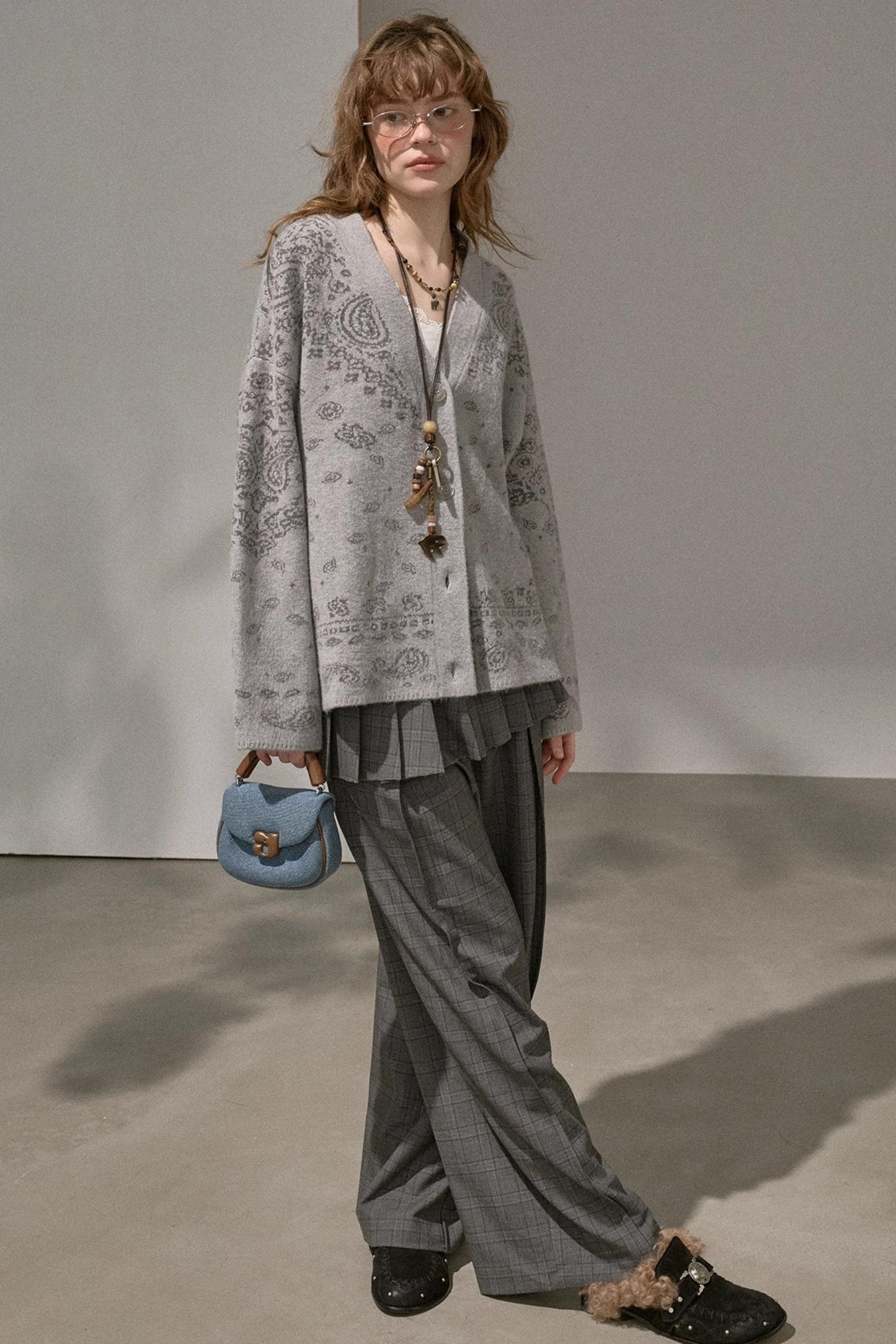 Premium V-Neck Knit Cardigan