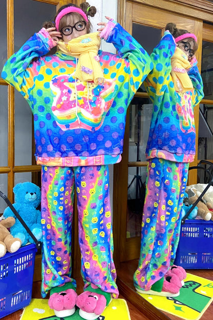 Cat Fleece-Lined Pants