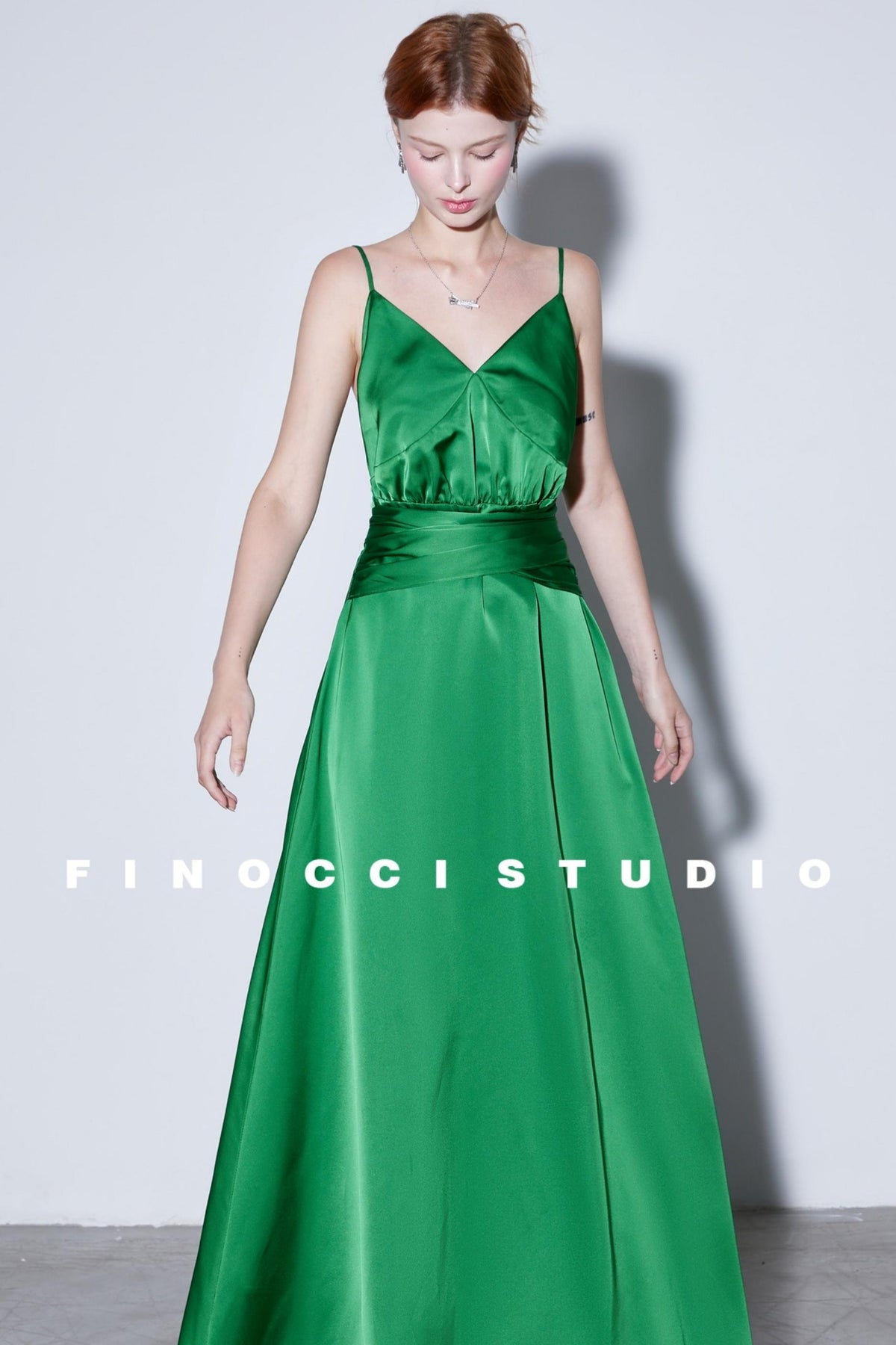 Green Vintage Resort Dress