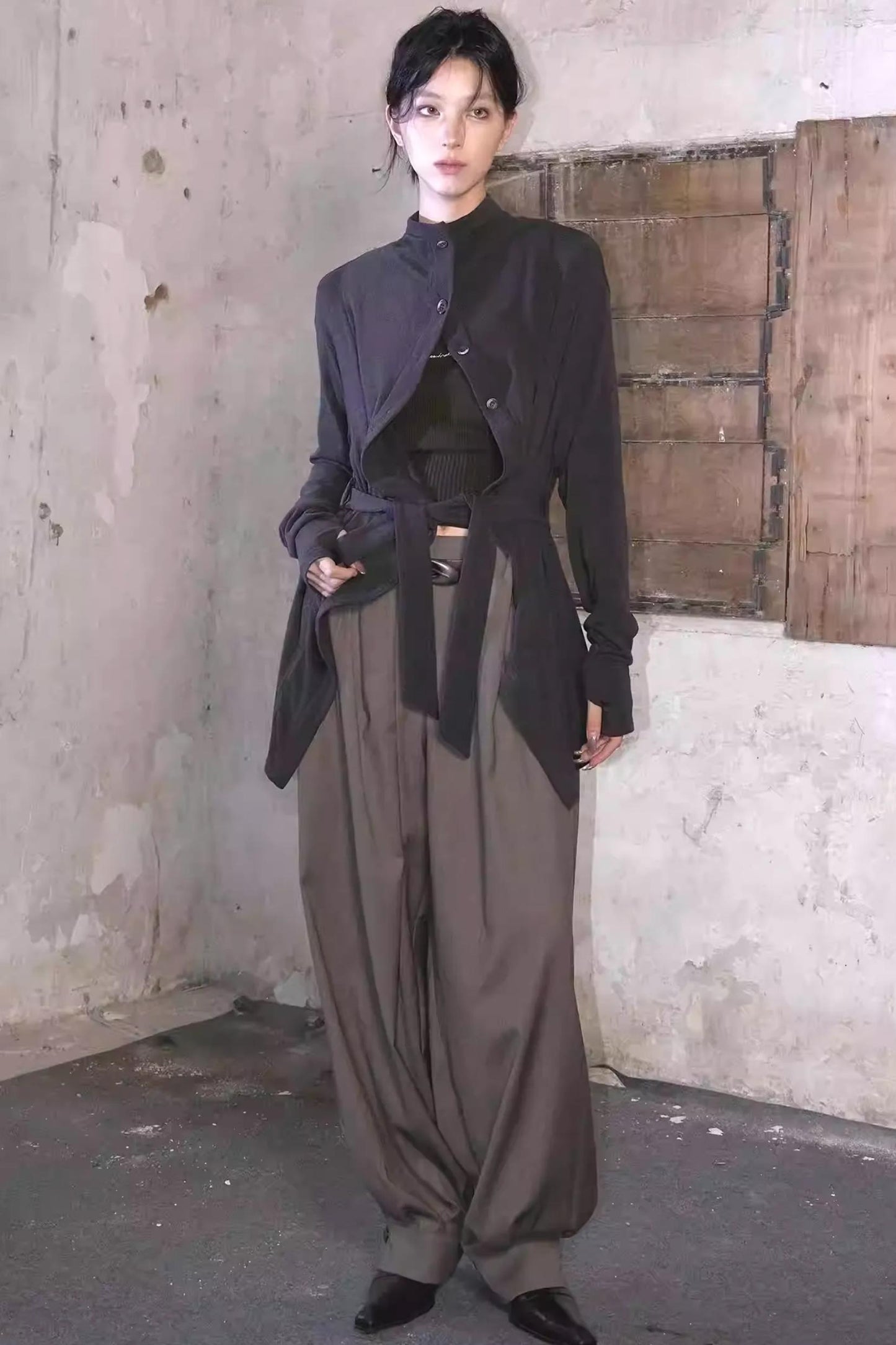 Beauvoir Ruffled Knit Cardigan