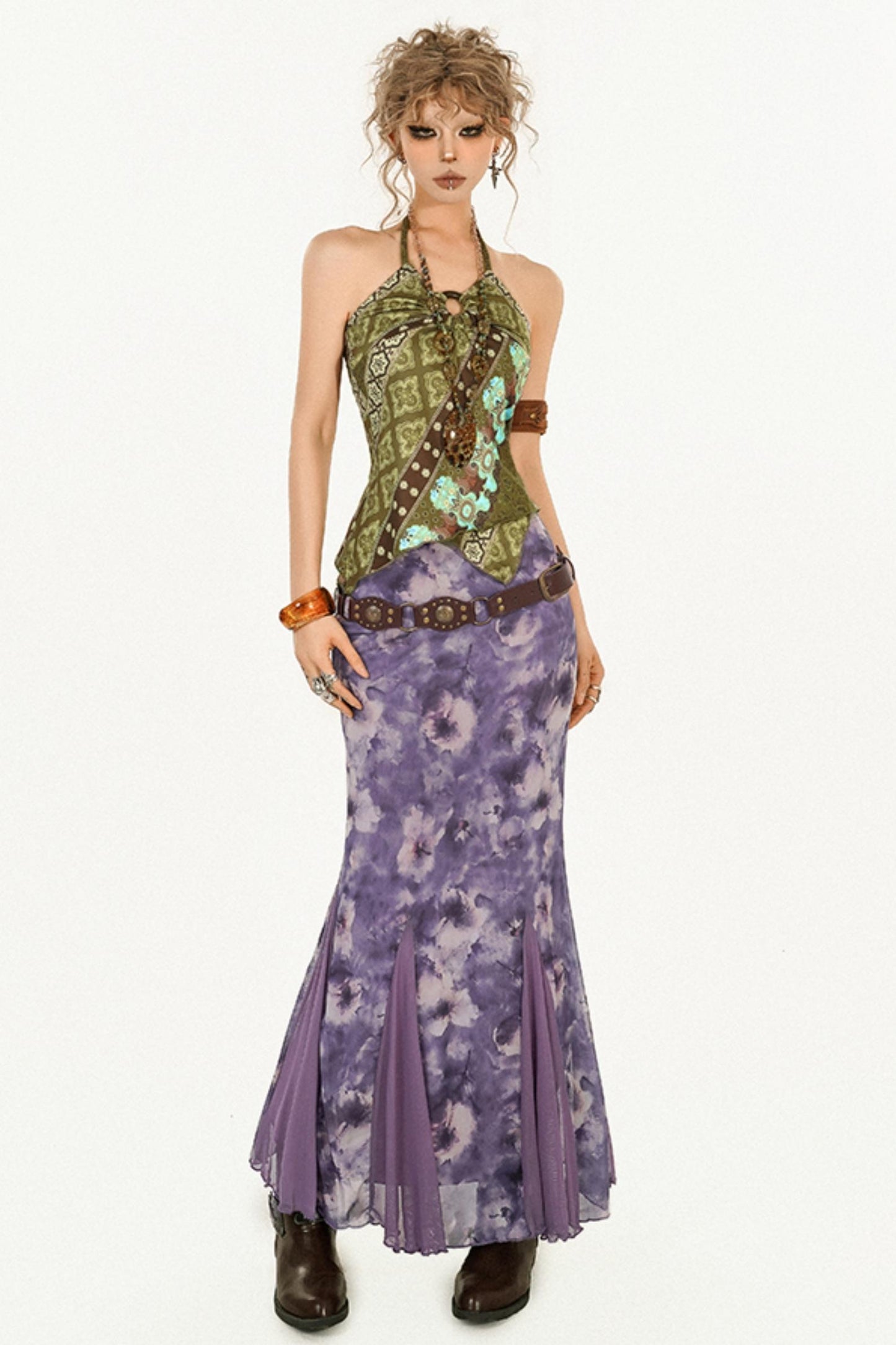 Ethnic Floral Tank Top