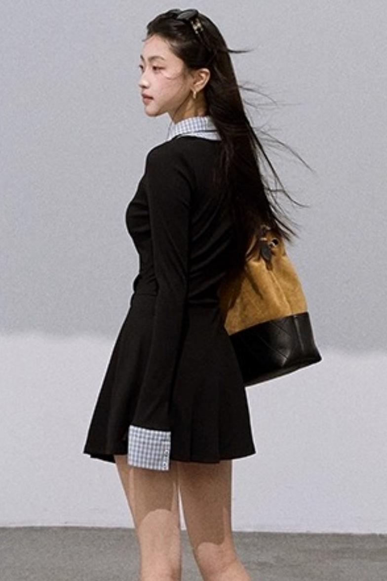 Slim Waist Knitted Dress