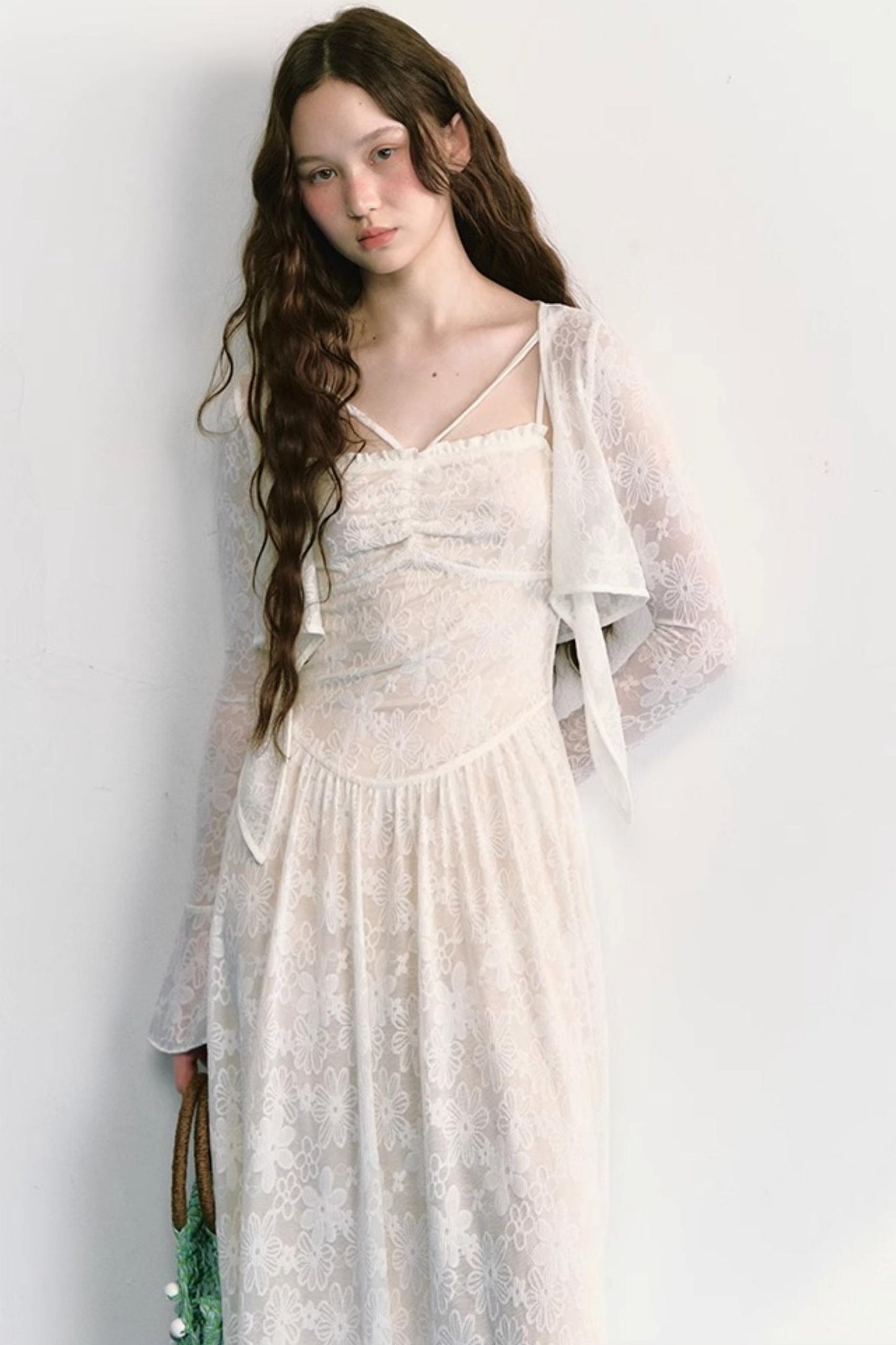 Lace Jacquard Dress Set-Up