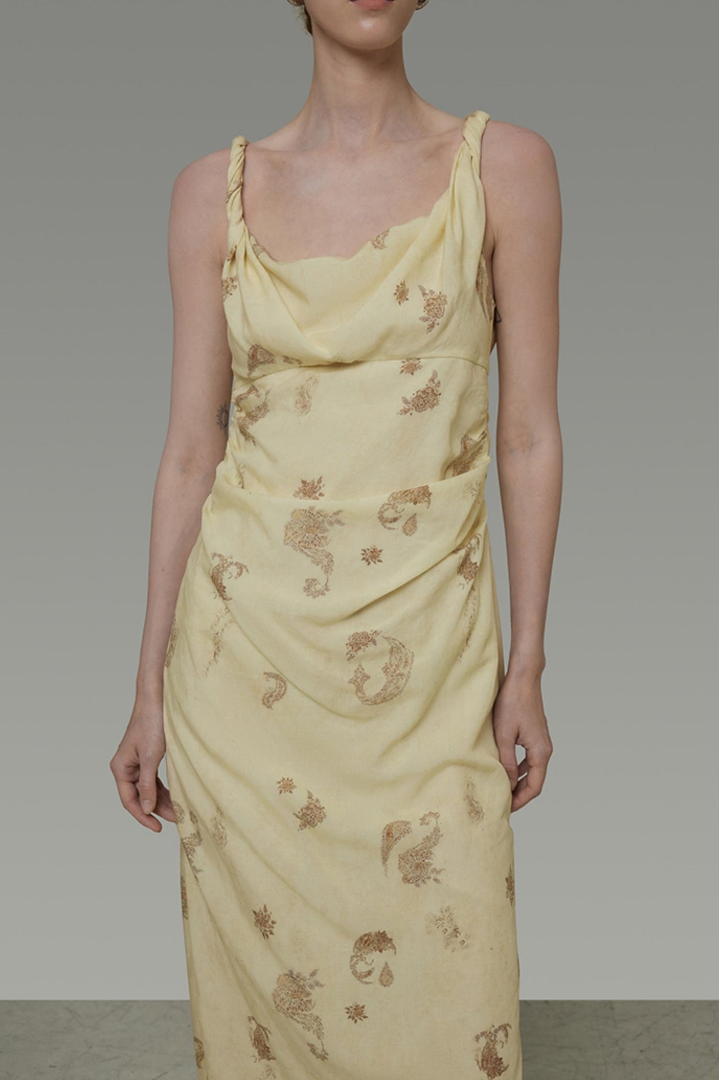 Floral Halter Swing Dress