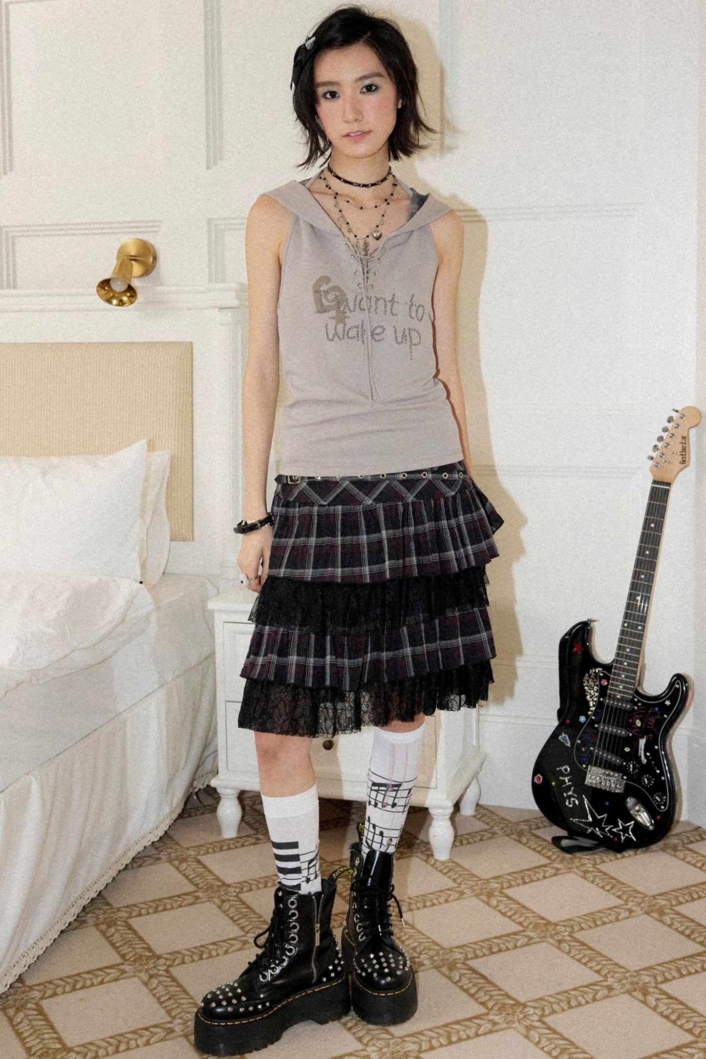 Retro Short Cake Skirt
