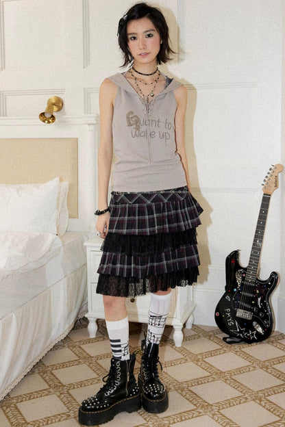 Retro Short Cake Skirt