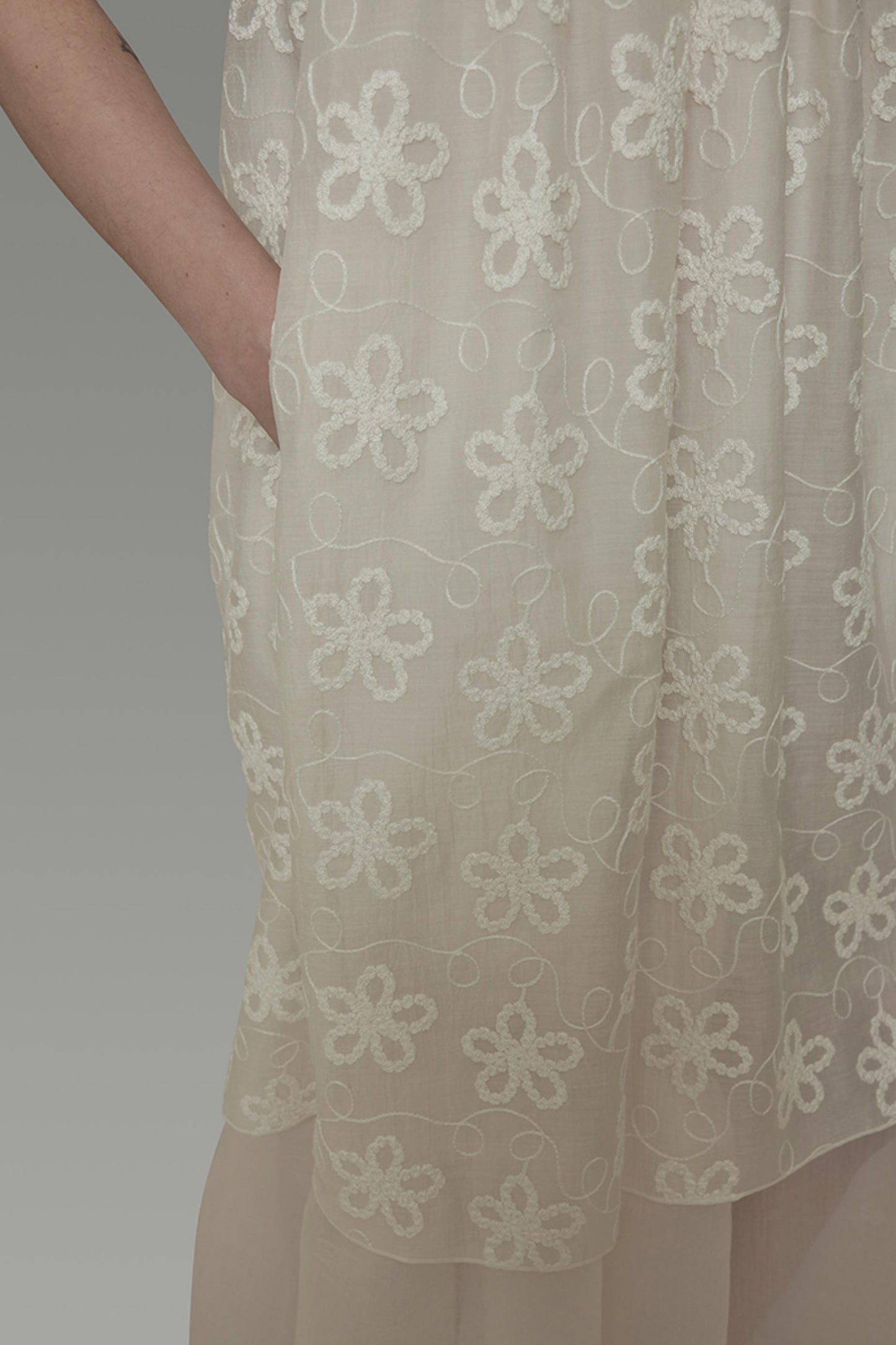 Double Layer Halter Pleated Dress