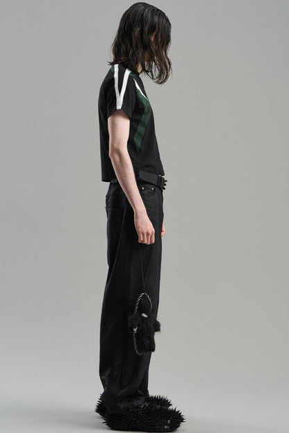 Embroidered Colorblock Tee