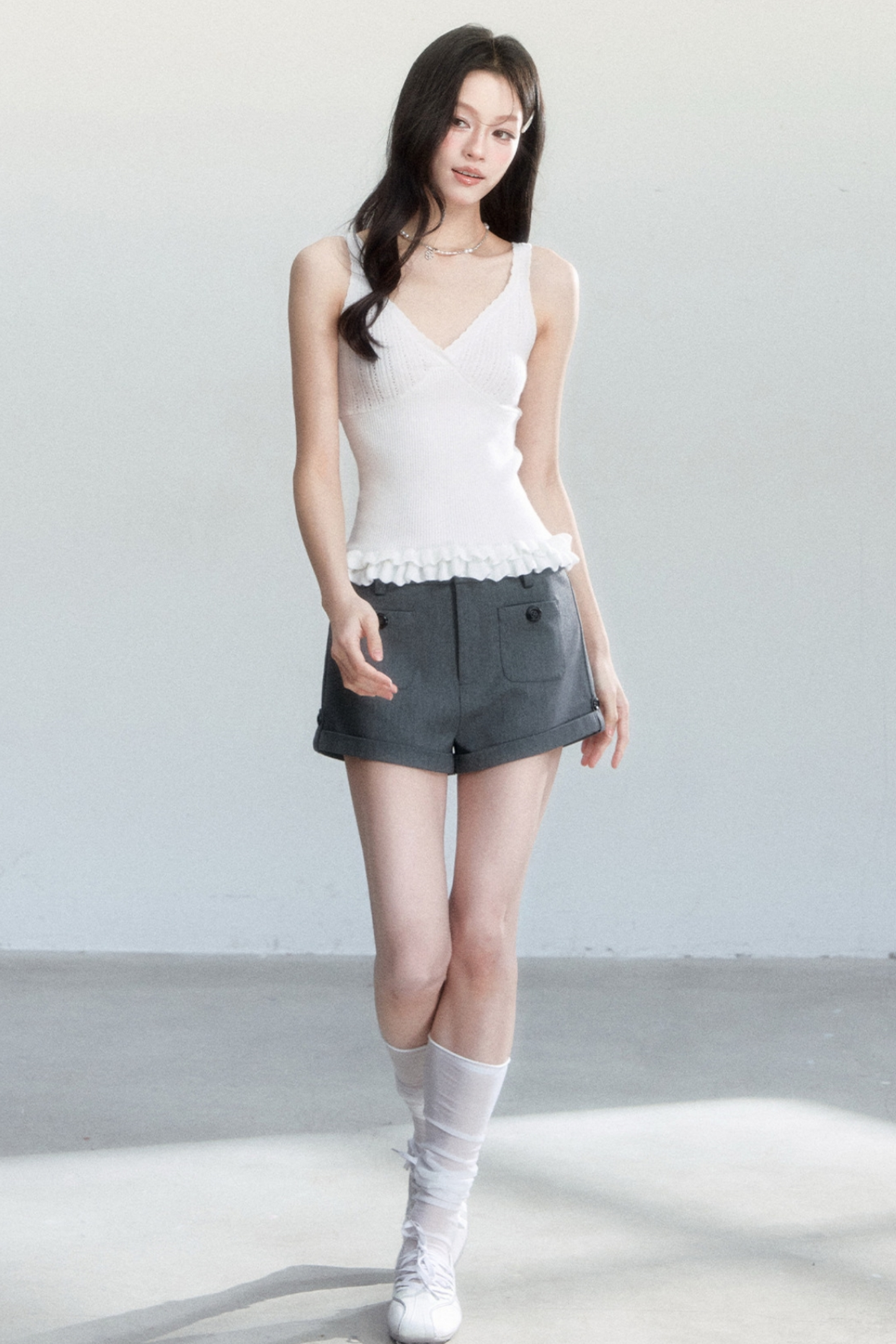 Silent Film Knit Cardigan Set-Up