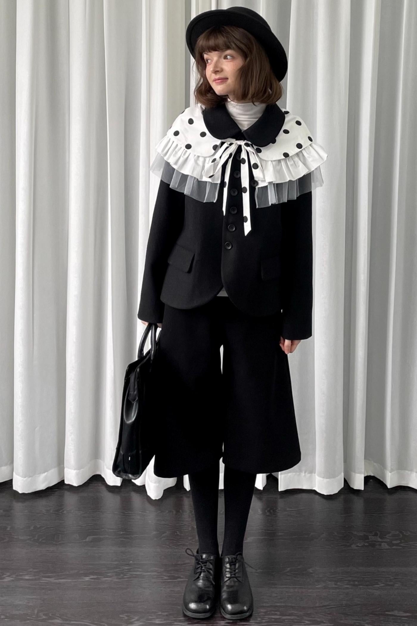 Lace Polka Dot Layered Womens Shawl