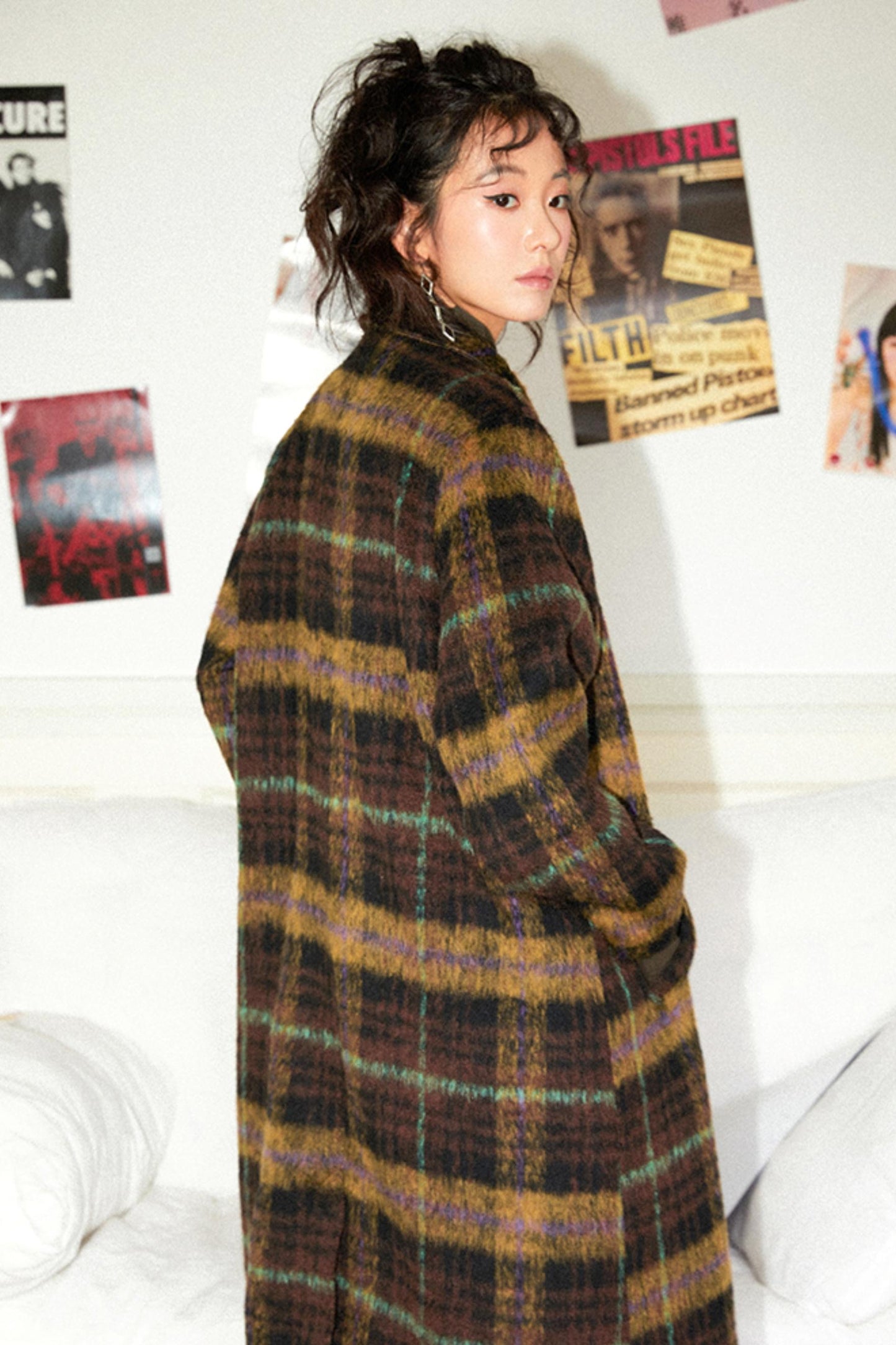 Chemical Girl Sunset Plaid Coat