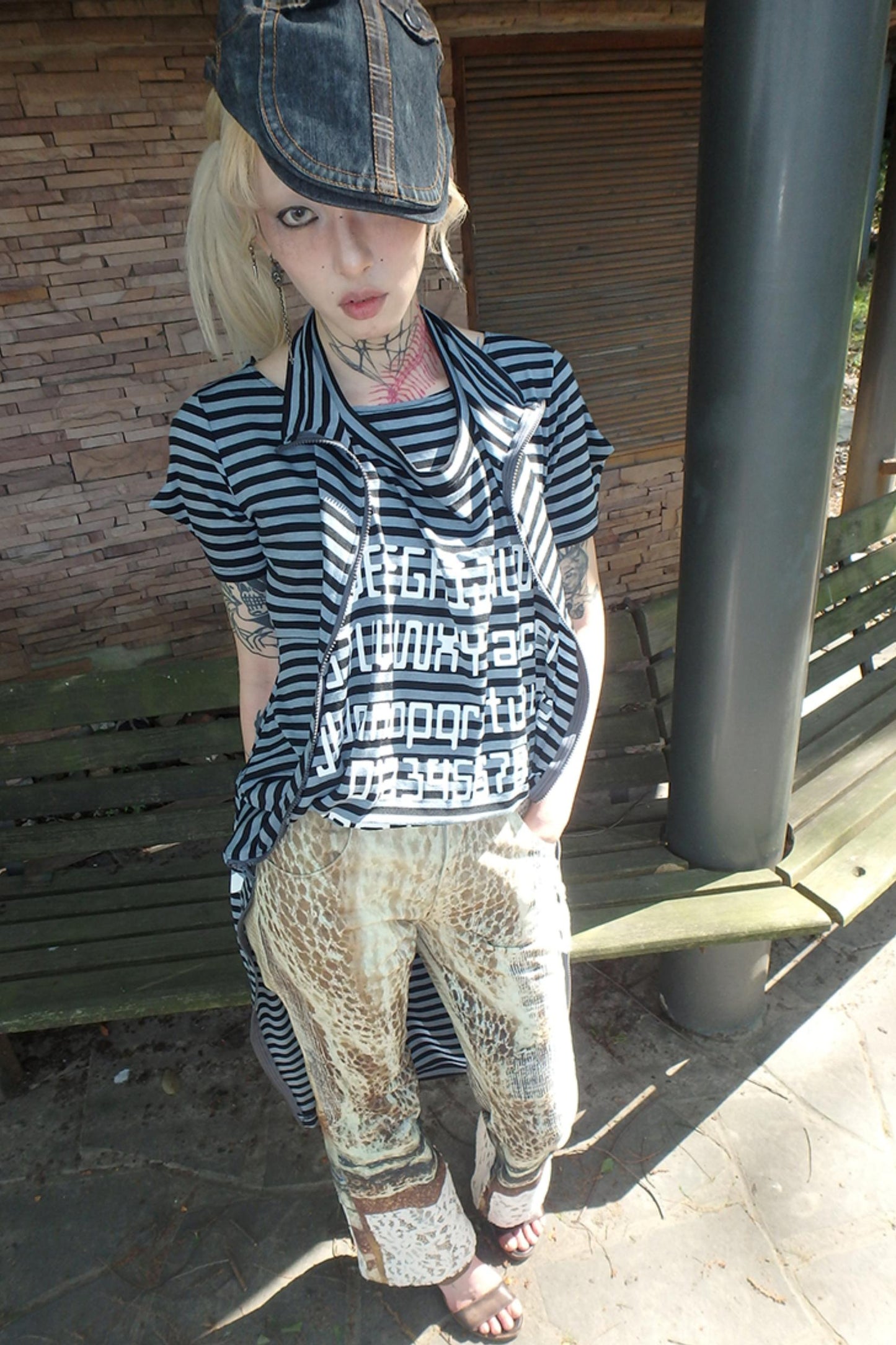 Spiderweb Patchwork Micro Pants