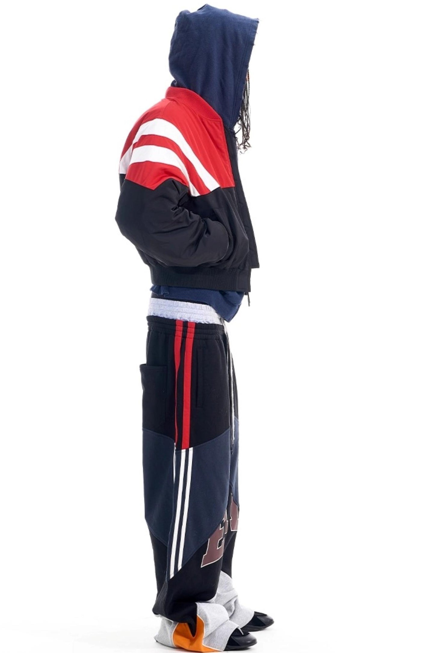 Contrast Cotton Bomber Jacket