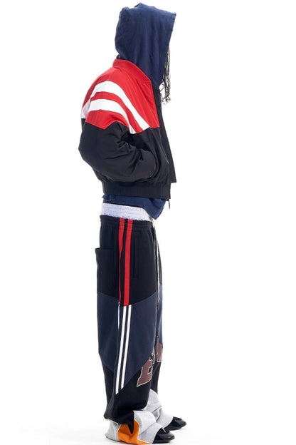 Contrast Cotton Bomber Jacket