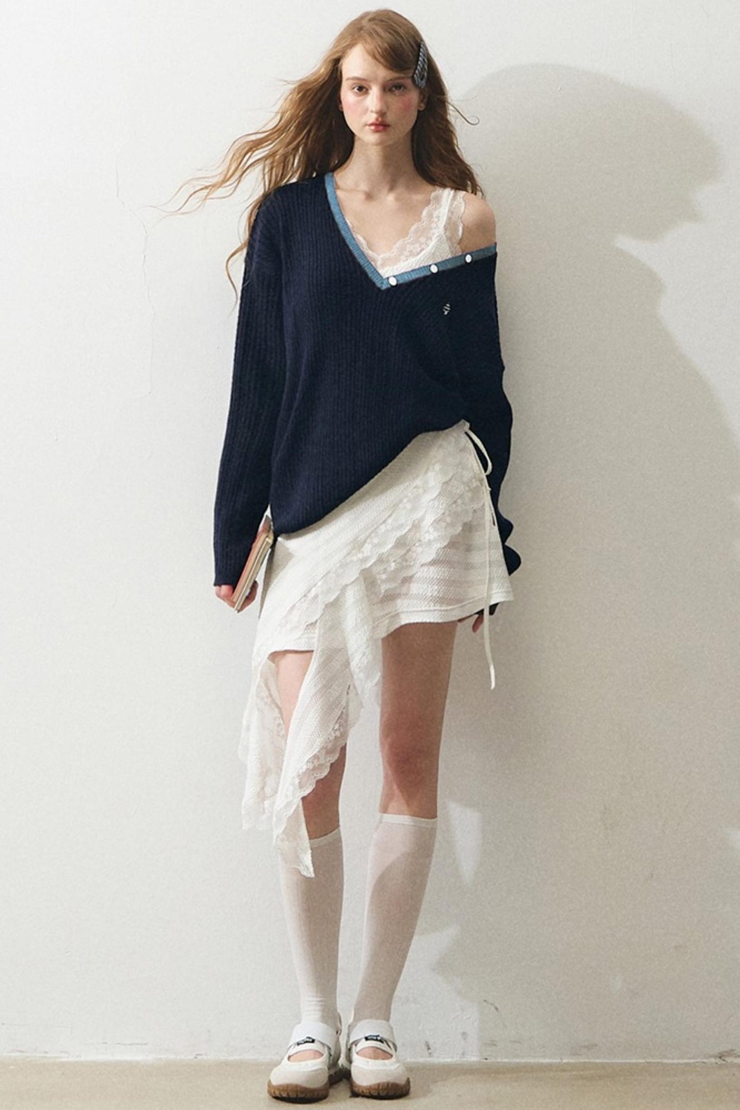 French Mint Sweater Touch Sundress Set-Up