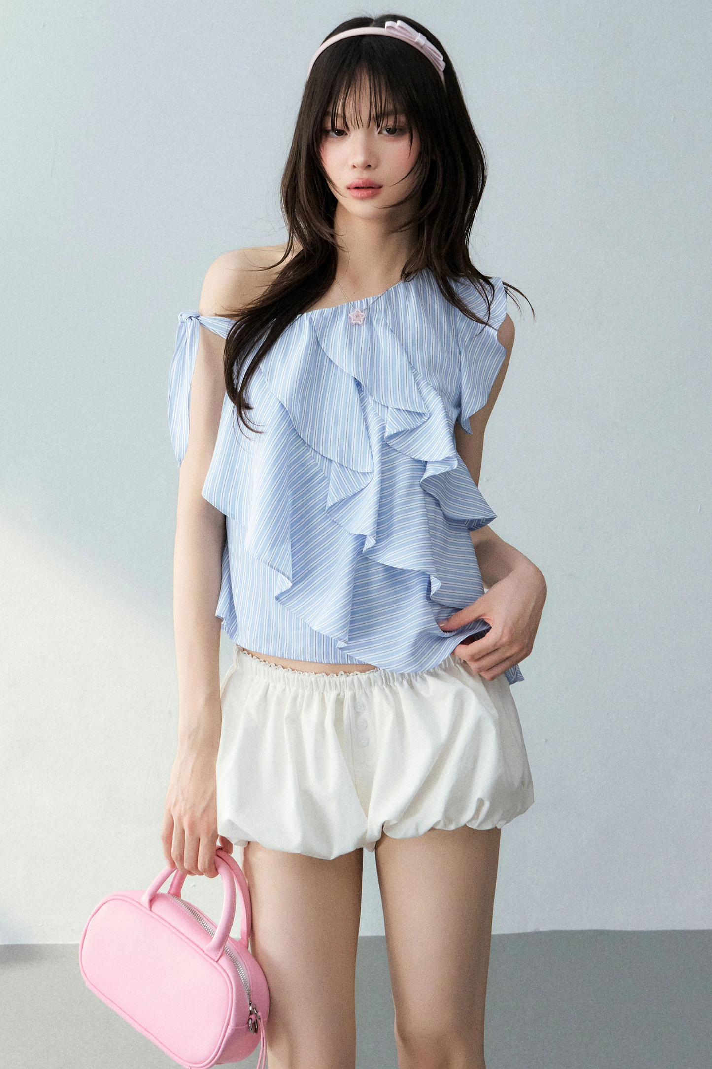 Butterfly Asymmetrical Off-Shoulder Top
