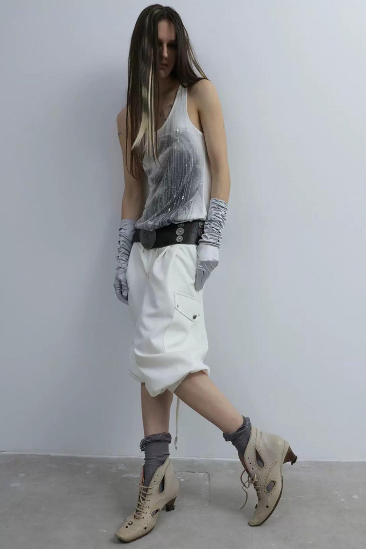 Equestrian Cargo Pleated Cuffed Pants