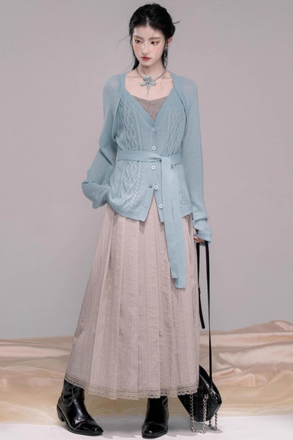 Wavy Diamond Cardigan