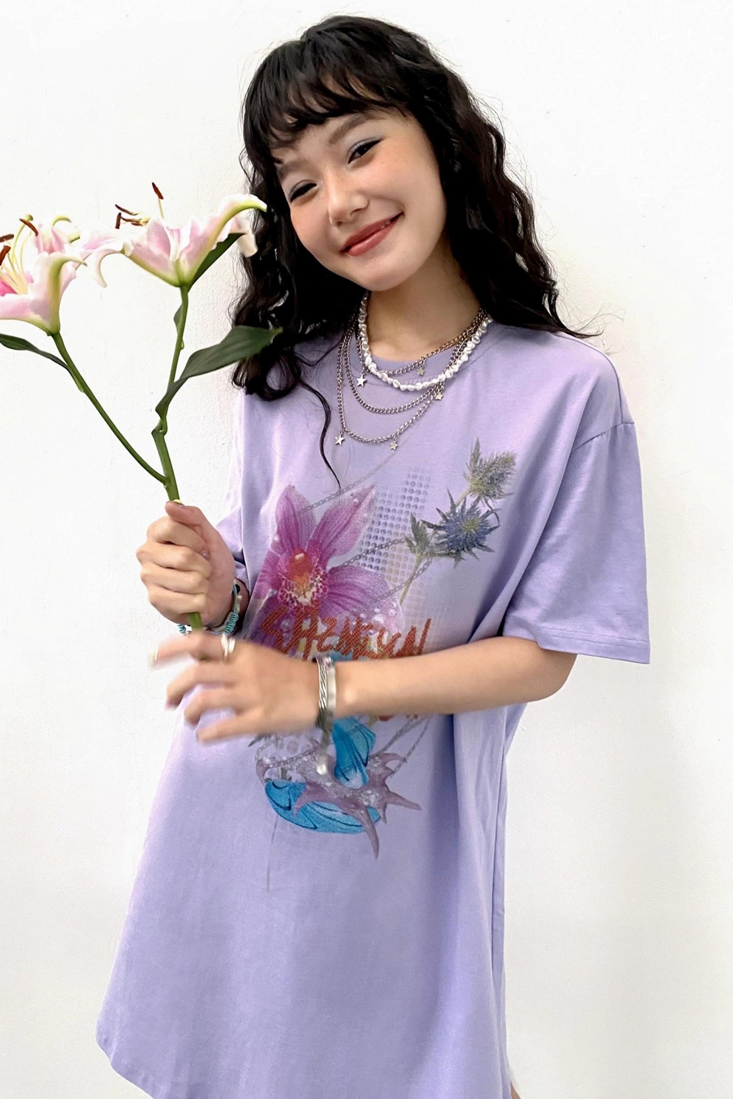 Flower Room T-Shirt Dress