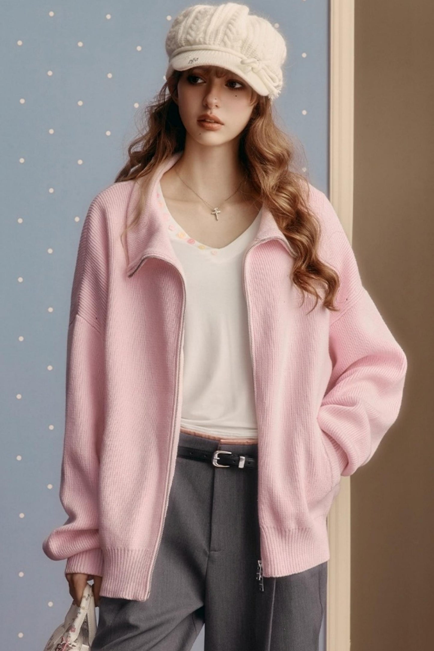 Embroidered Knitted Sweater