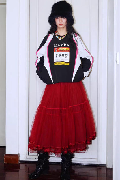 Autumn Retro Long-Sleeved Sweatshirt