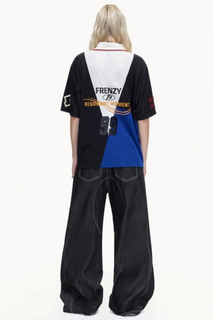 American Jersey Polo Top