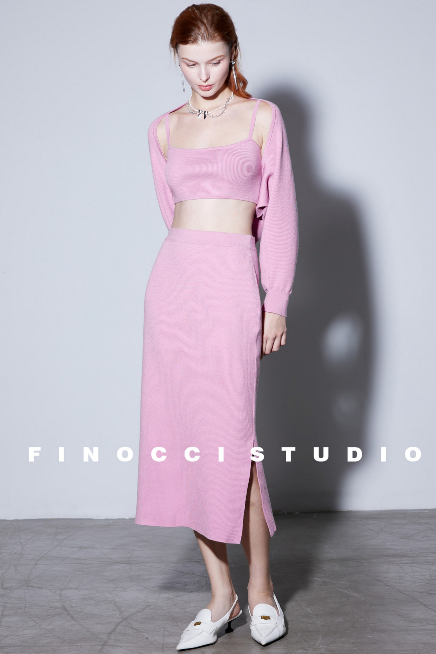Minimalistisches Sling-Rock-Set aus Seiden-Lyocell