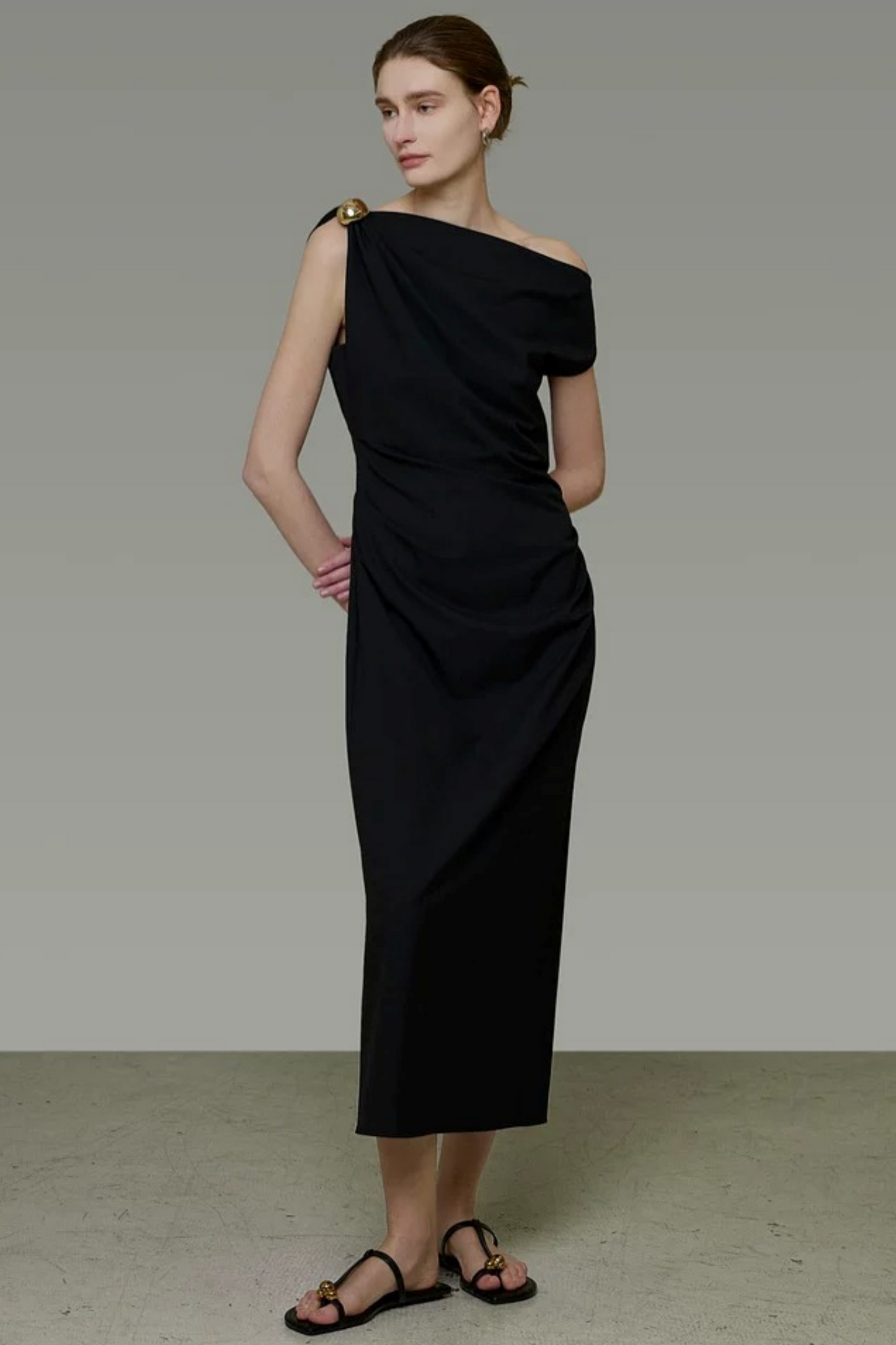 Unspoken Black Off-Shoulder Dress