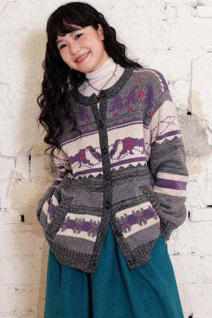 Fair Isle Retro Knit Sweater