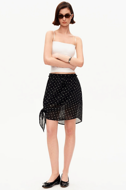 Woven Polka Dot Halter Top