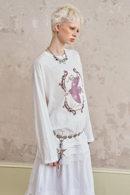 Hien Print Long T-Shirt