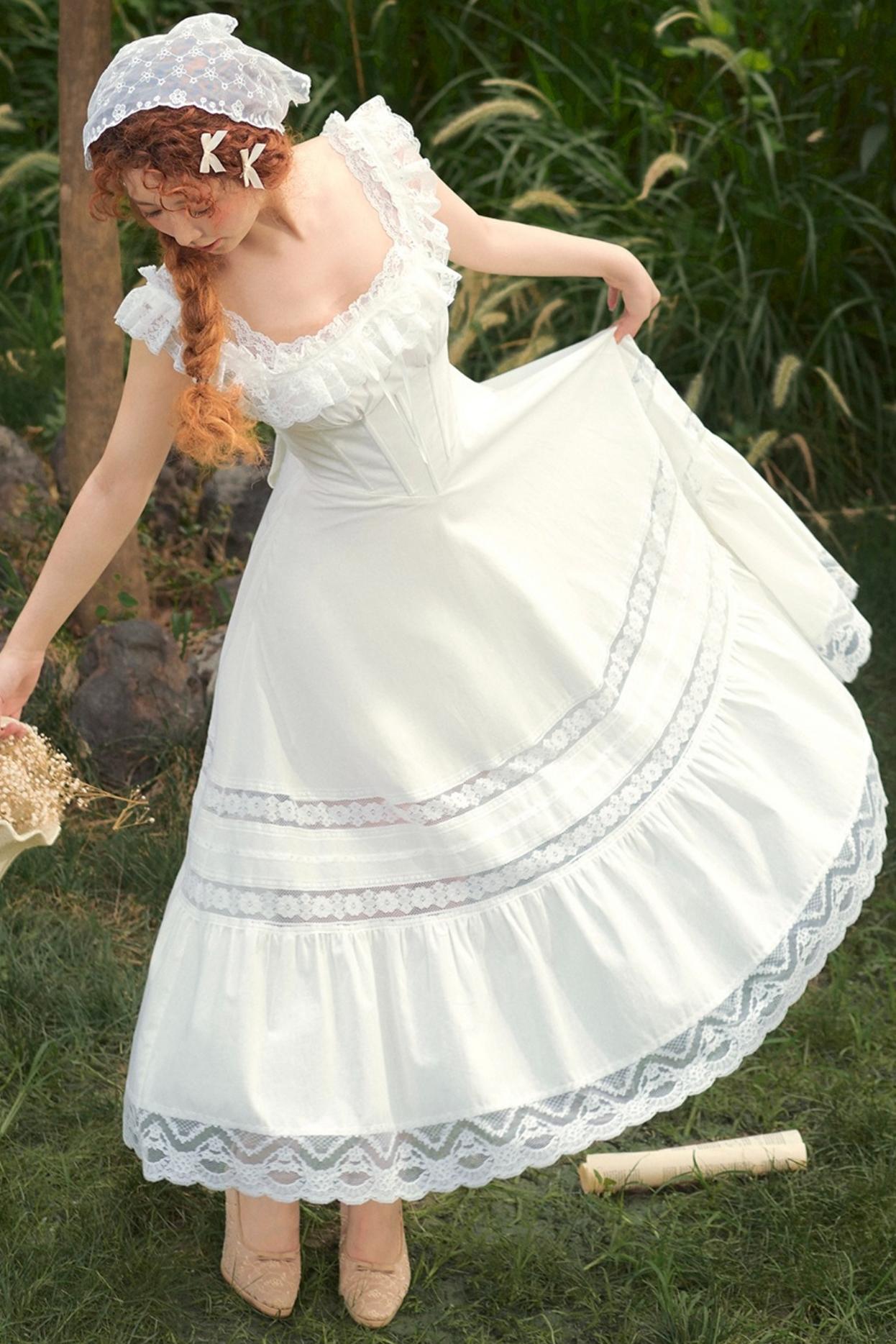 French Girly Slip Waist Dress