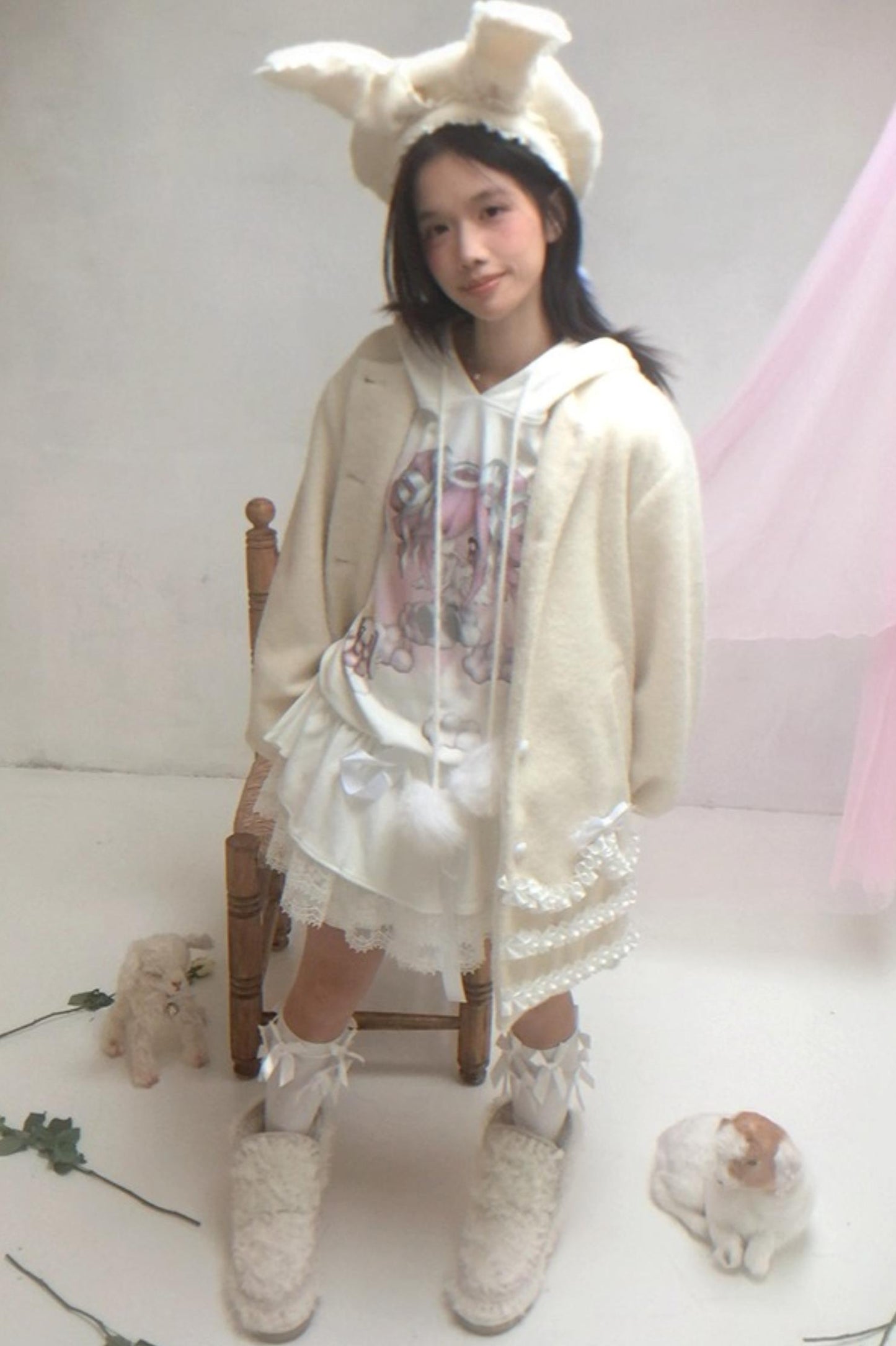 Happy Birthday Woolen Coat