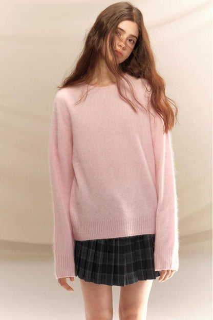 Gray Plaid Pleated Skirt