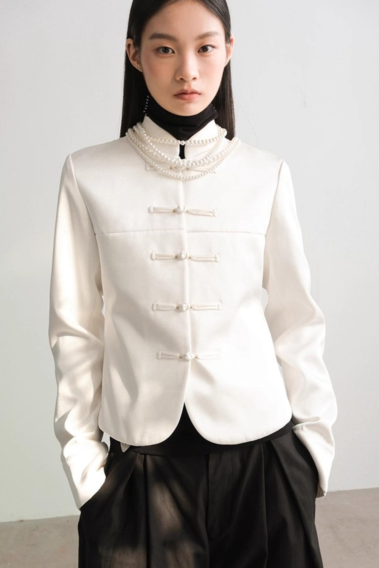 Modern Satin Winter Coat