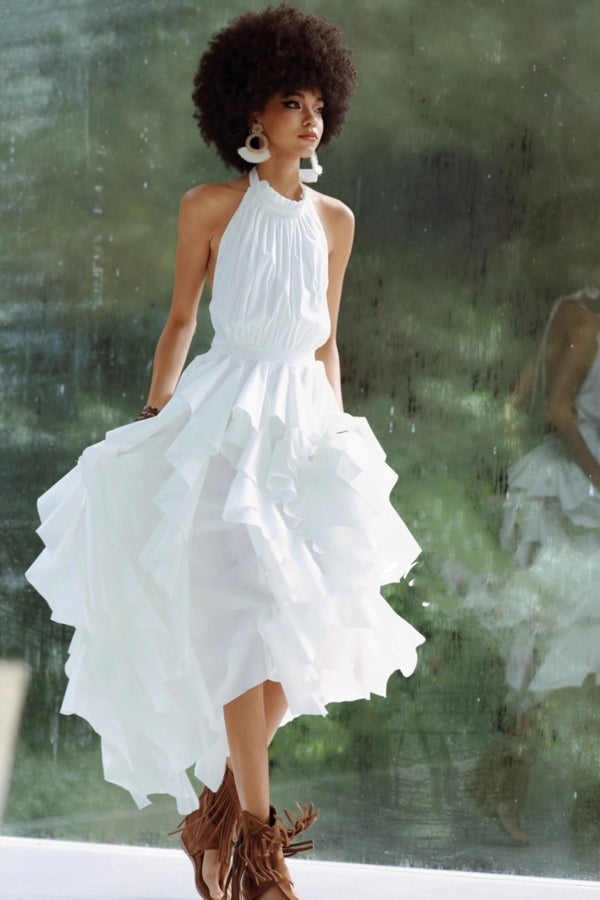 Wild Moonlight Halterneck Dress