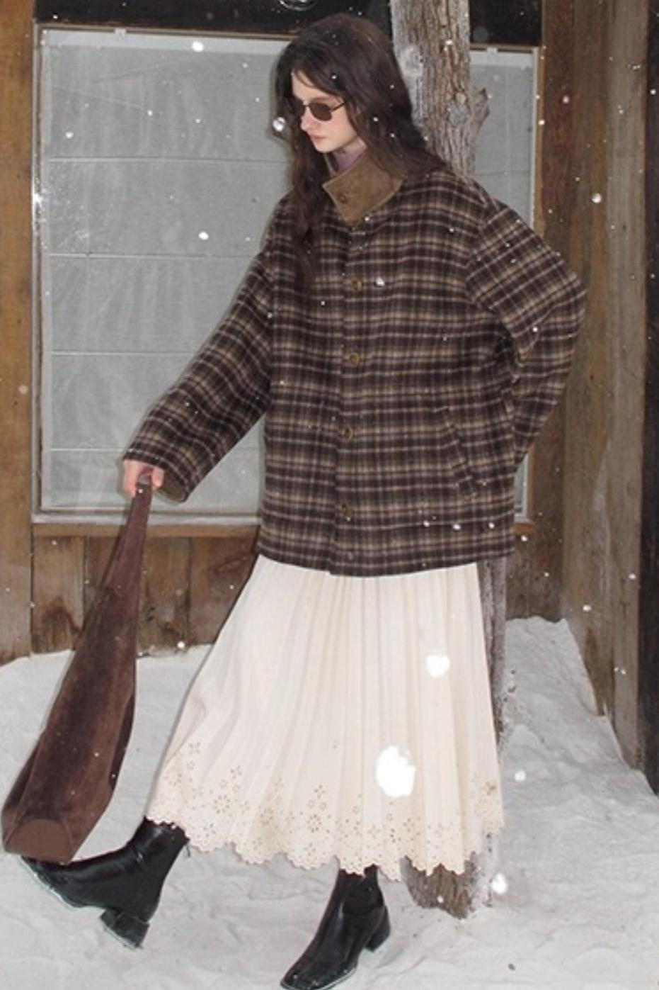 Rin's Poem Pleated Skirt