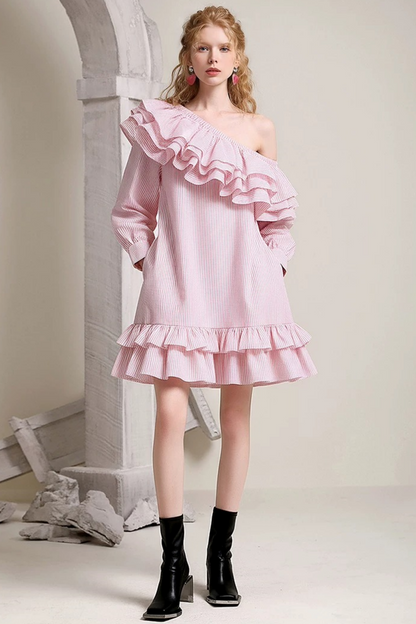 Cherry Blossom Ruffled Dress