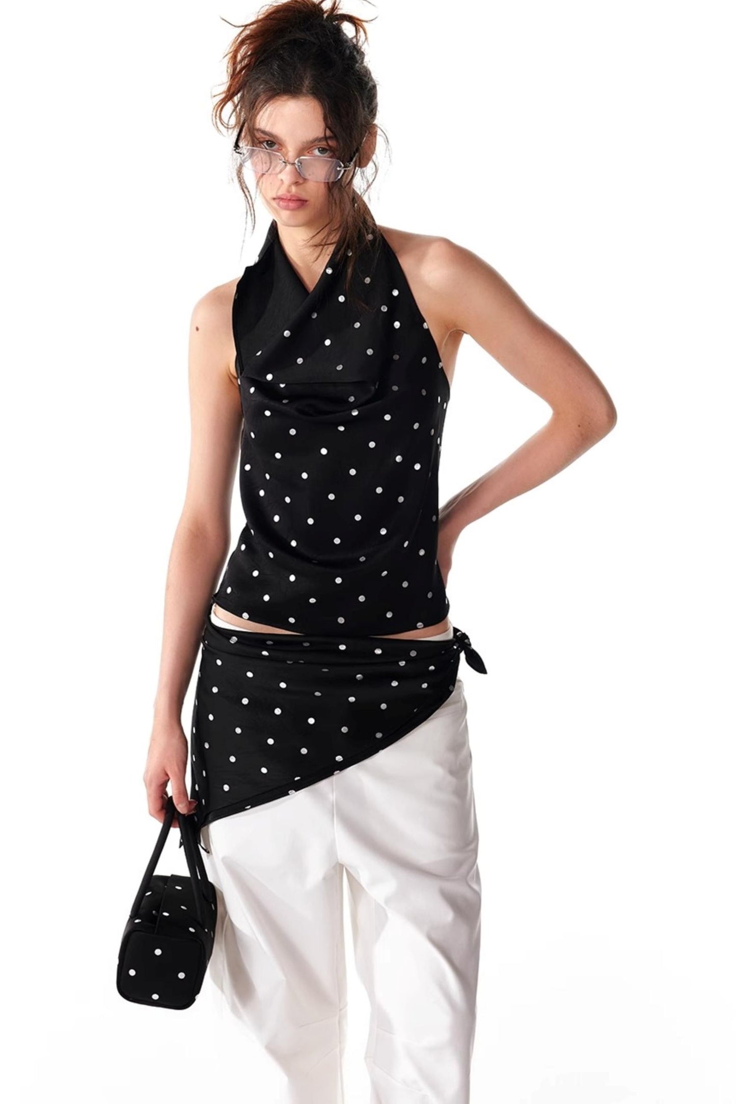 Silver Sleeveless Top