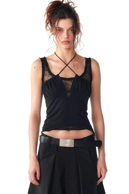 Lace-Trimmed Slim Fit Camisole