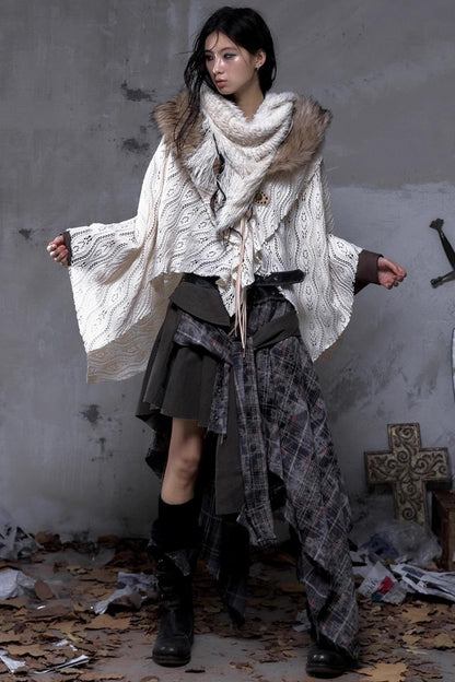 Vintage Punk Plaid Skirt