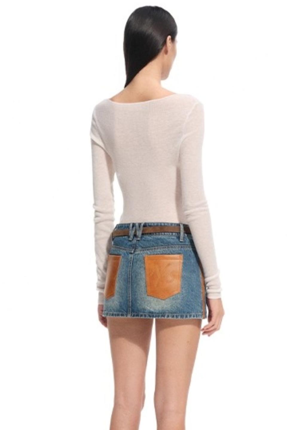 High Neck Long Sleeve Knit Wool Top