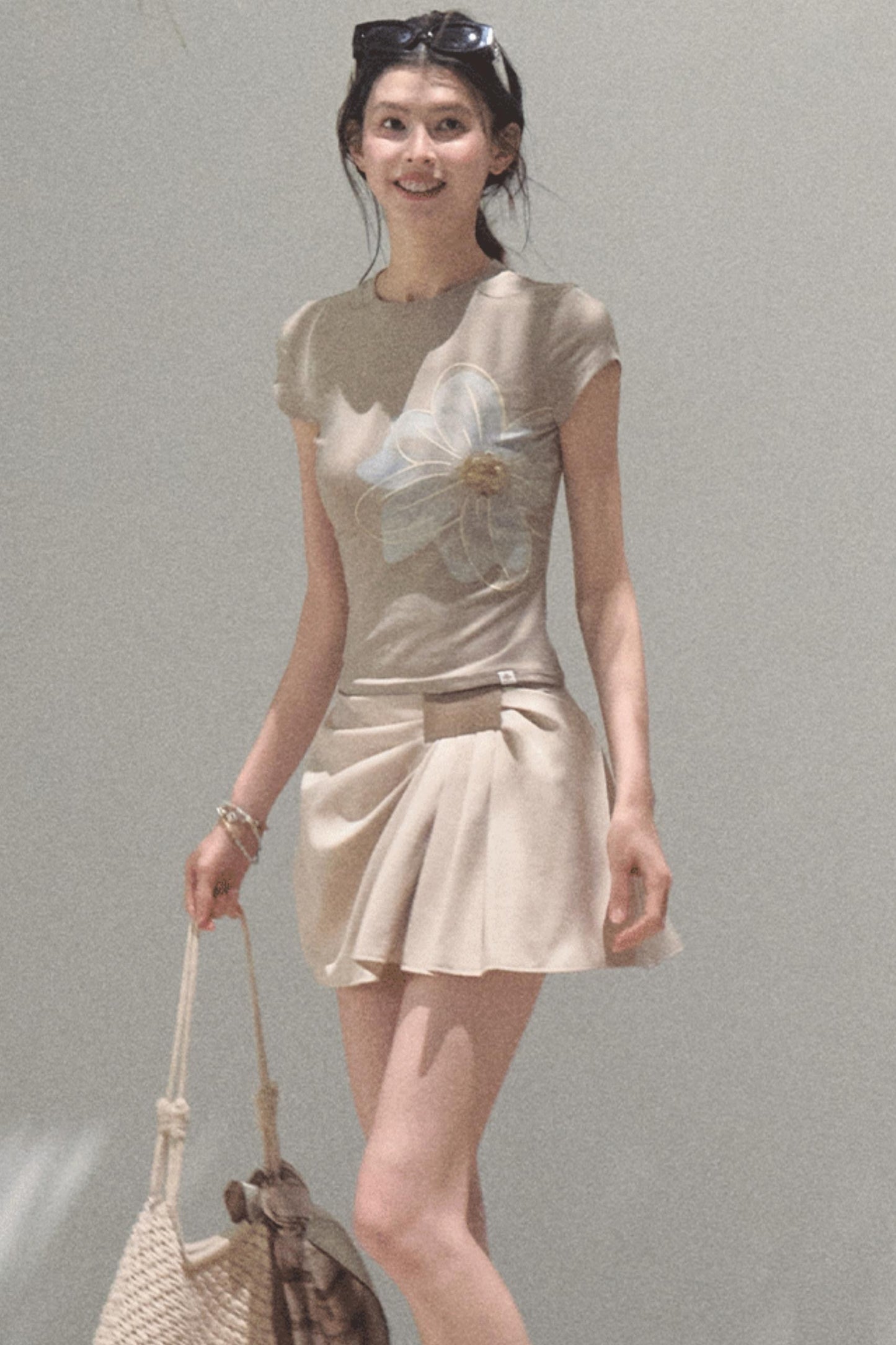 Begonia Bloom Slim Fit T-Shirt