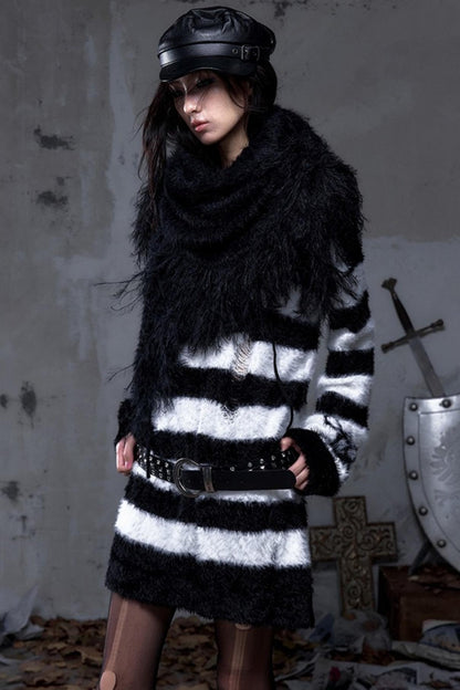 Vintage Street Punk Long Sweater